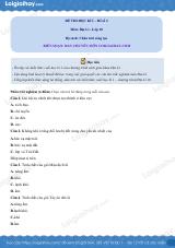 Đề thi học kì 1 Địa lí 10 Chân trời sáng tạo - Đề số 2